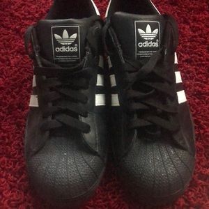 Adidas original black and white sneakers